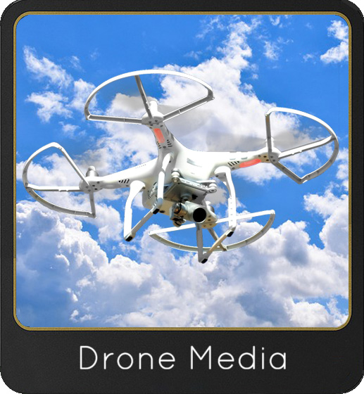 a drone flying in the sky